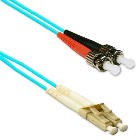 Enet Enet St To Lc 3M Om3 Aqua Patch Cable STLC-10G-3M-ENC